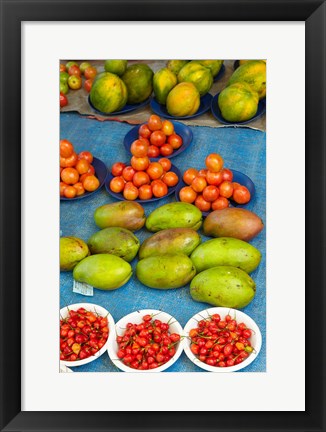 Framed Nadi Produce Market, Nadi, Viti Levu, Fiji Print