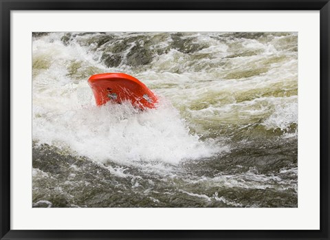 Framed Kayaking, Farmington River, Connecticut Print