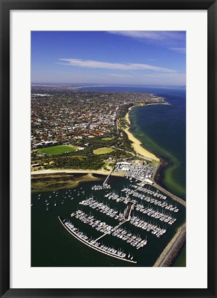 Framed WWI Submarine Wreck, Picnic Point, Sandringham, Port Phillip Bay, Melbourne, Victoria, Australia Print