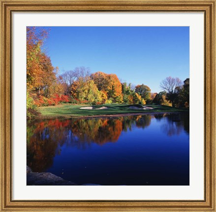 Framed Trees in a golf course, Patterson Club, Fairfield, Connecticut Print