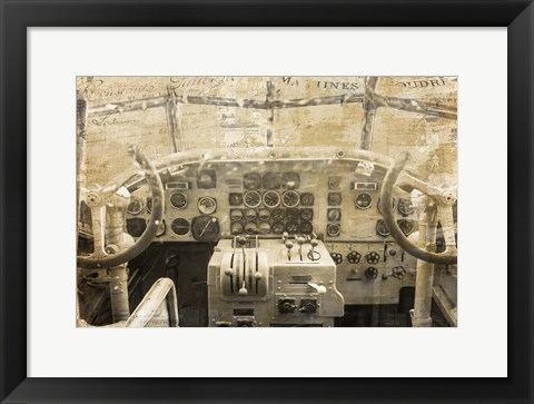 Framed Concord Cockpit Print