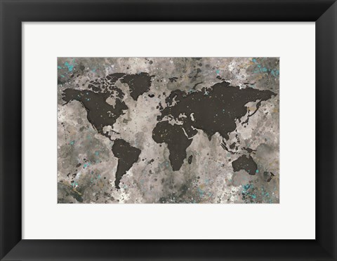 Framed Beautifully Messy World Print