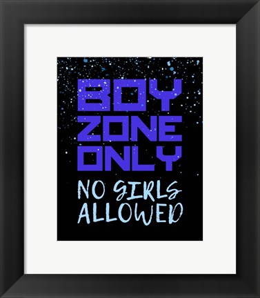 Framed Boy Zone-Sparkle Print