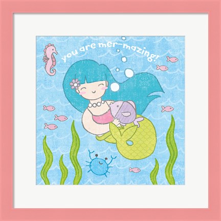 Framed Magical Mermaid II Print