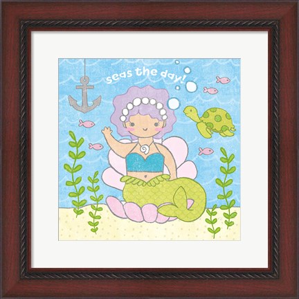 Framed Magical Mermaid III Print