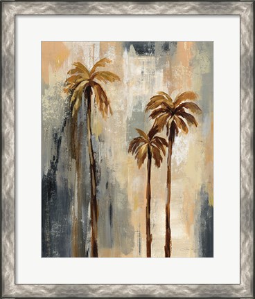 Framed Palm Trees I Print