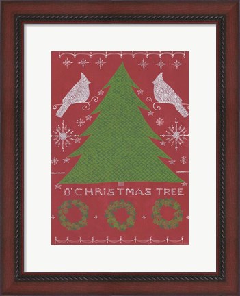 Framed O Christmas Tree Print