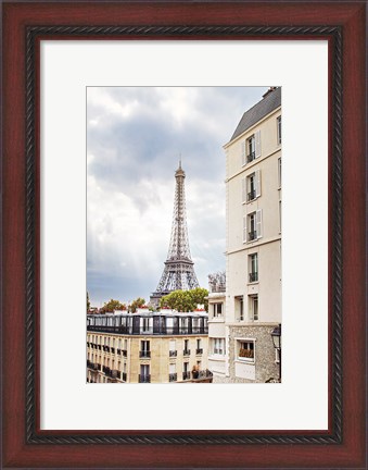 Framed Eiffel View I Print