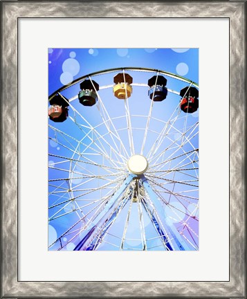 Framed Carnival Blues I Print