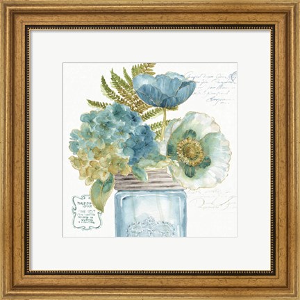 Framed My Greenhouse Bouquet III Print