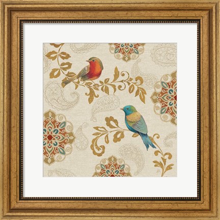 Framed Bird Rainbow IIIA Print