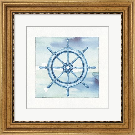 Framed Sea Life Wheel v2 Print