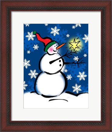 Framed Silly Snowmen II Print
