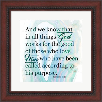 Framed All Things God Print