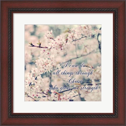 Framed Do All Things With Christ Print