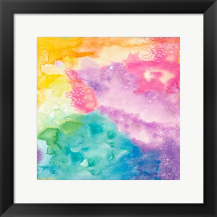 Framed Rainbow Watercolor Print