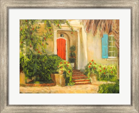 Framed Front Garden Tuscan Dreams I Print