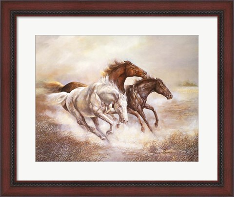 Framed Wild Horses I Print