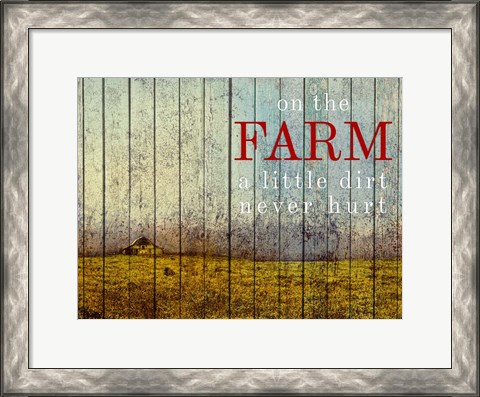 Framed On the Farm II Print