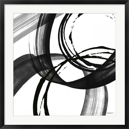 Framed Black and White Pop II Print