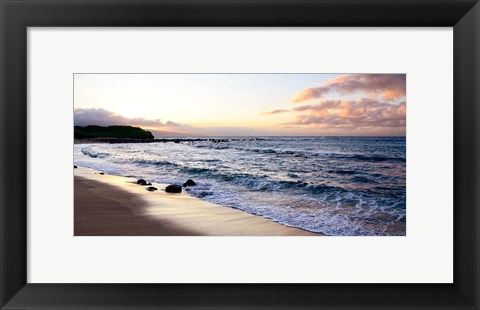 Framed Sunset Beach Print