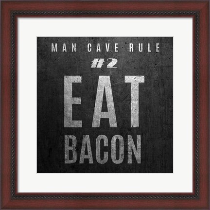 Framed Man Cave Rules I Print