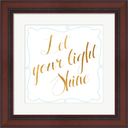 Framed Sparkle and Shine II Print