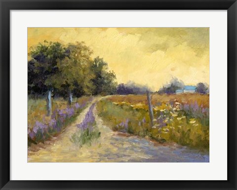 Framed Fall&#39;s Golden Fields Print