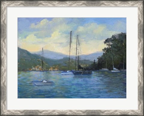 Framed Portofino Bay Print