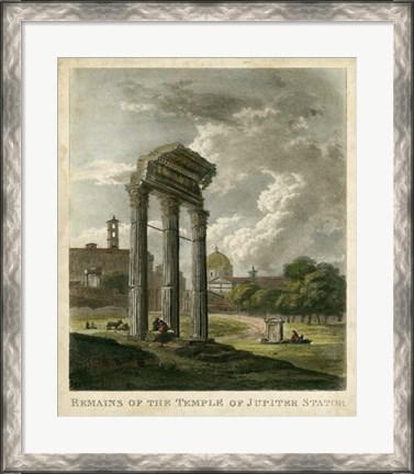 Framed Temple of Jupiter Print