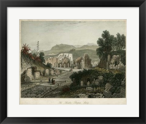 Framed Theatre- Pompeii, Italy Print