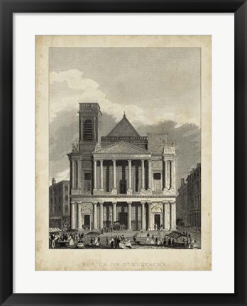 Framed Eglise de St. Eustache Print