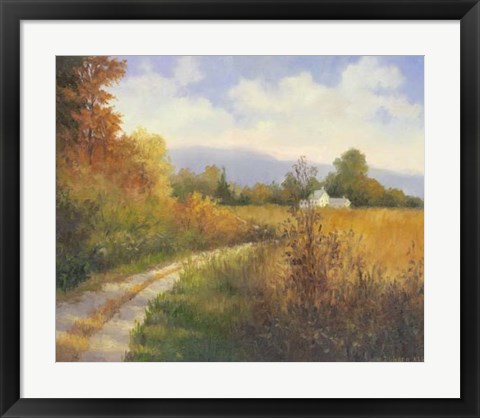 Framed Autumn Country Road Print