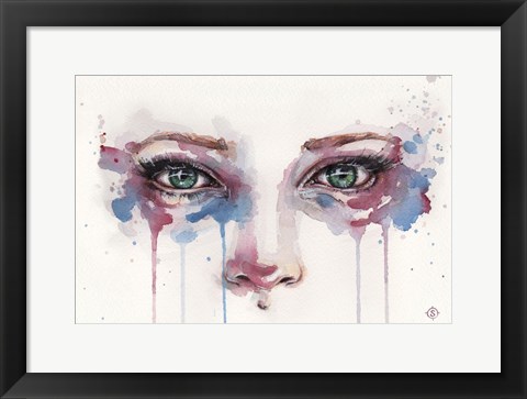 Framed Eyes (Realistic Portrait Of Eyes) Print