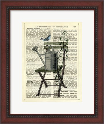 Framed Gardener&#39;s Chair Print