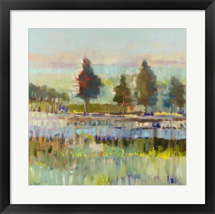 Framed Colorful Fields Print
