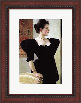 Framed Portrait of Marie Breunig Print