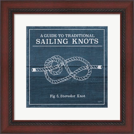 Framed Vintage Sailing Knots VI Print