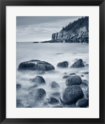 Framed Acadia Coast Crop Print