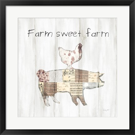 Framed Farm Family VII Print
