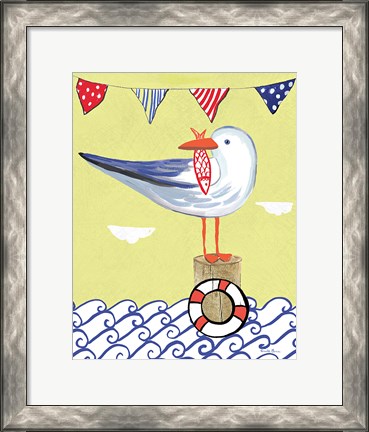 Framed Coastal Bird II Print