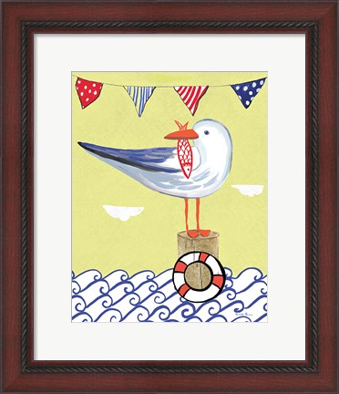 Framed Coastal Bird II Print