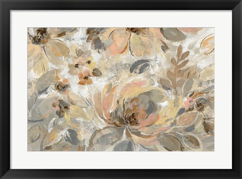 Framed Ivory Floral Print