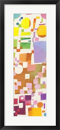 Framed Multicolor Pattern V Print