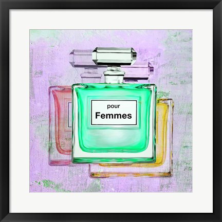 Framed Pour Femmes II Print