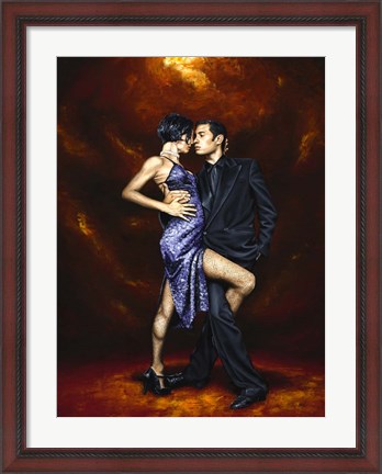 Framed Held in Tango Print