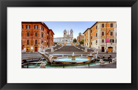 Framed Piazza di Spagna, Roma Print