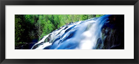 Framed Waterfall in a Forest, Bond Falls, Michigan Print
