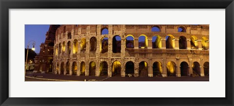 Framed Ruins of an Amphitheater, Coliseum, Rome, Italy Print
