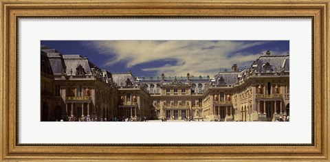 Framed Facade of Chateau de Versailles, Versailles, France Print